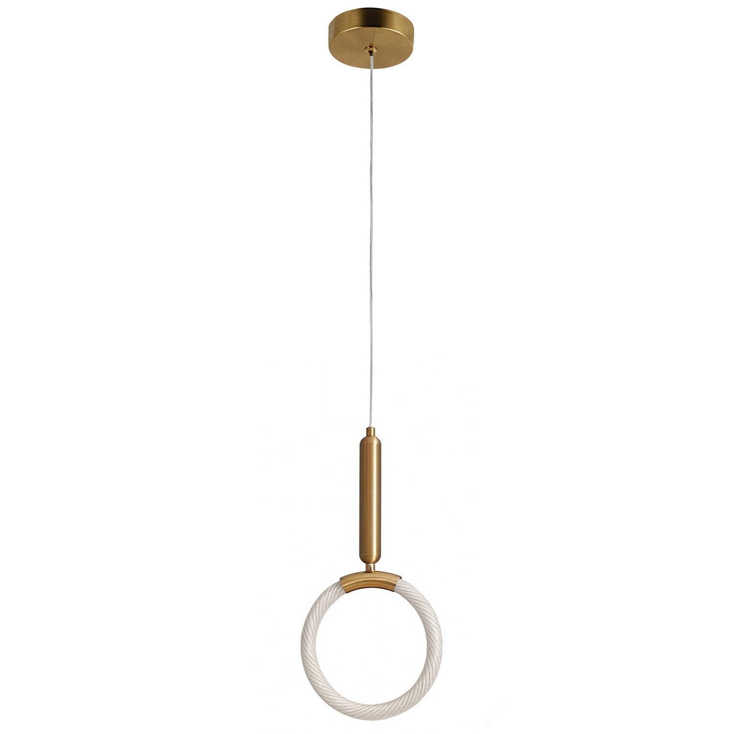 Lampa Wisząca Led Lhj058-cp1 Złota Szczotkowana  8