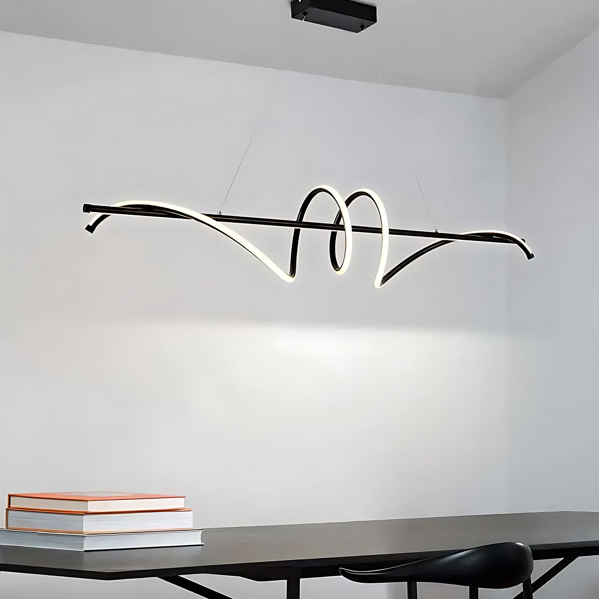 Lampa Wisząca Led Lhj023-cp 120 Cm Czarna  8