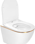 Misa WC podwieszana Carlo Flat złoty rant