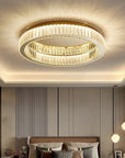 LAMPA KRYSZTAŁOWA PLAFON APP1719-C 40 cm Złota  2