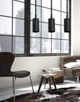 LAMPA SUFITOWA WISZĄCA APP609-1C Czarna