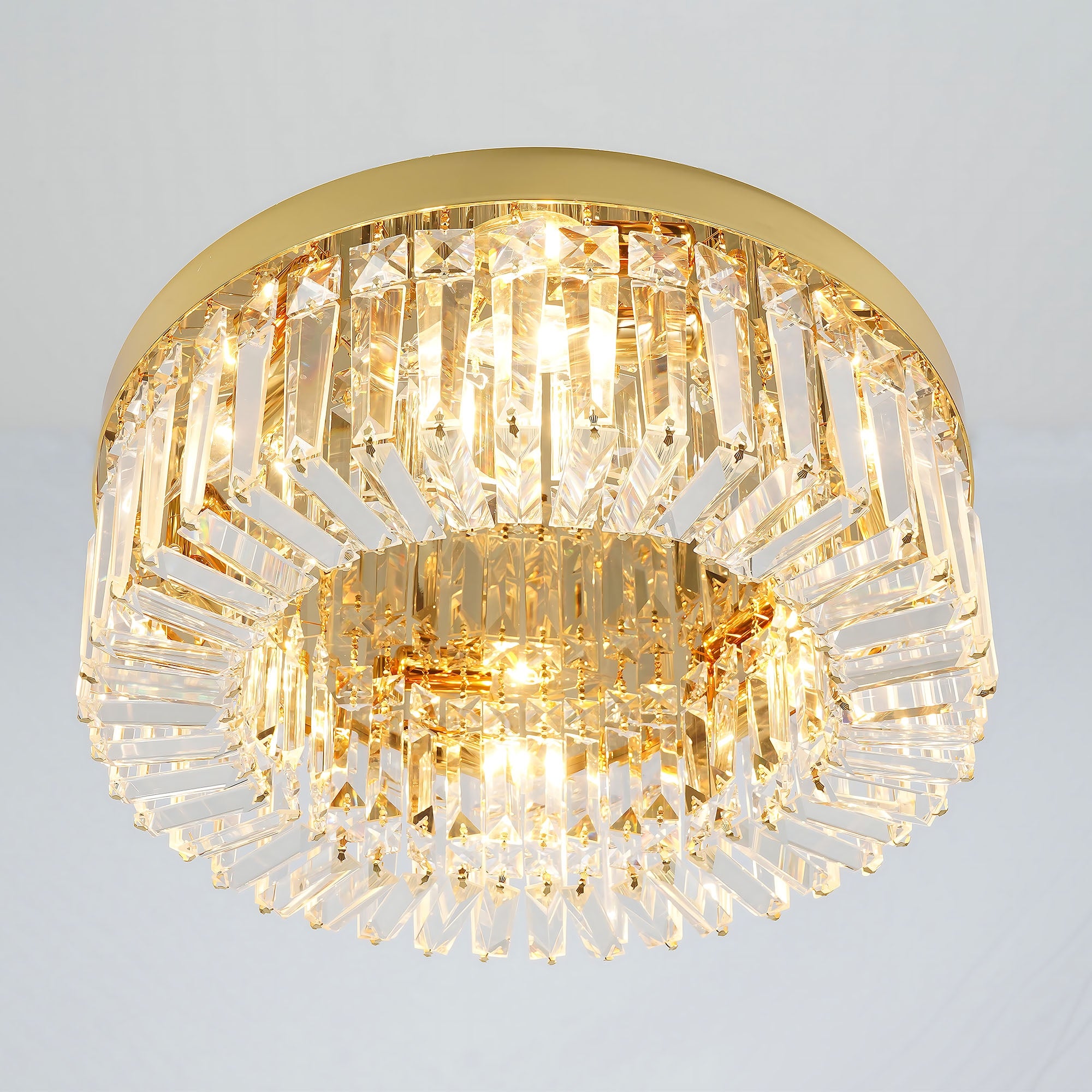 LAMPA KRYSZTAŁOWA PLAFON APP1728-6C 50 cm ZŁOTA  9