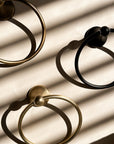 Wieszak łazienkowy RING 332867A Czarny