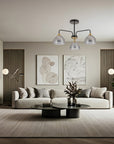 Lampa Sufitowa Wisząca G084-3c Black Grey  5