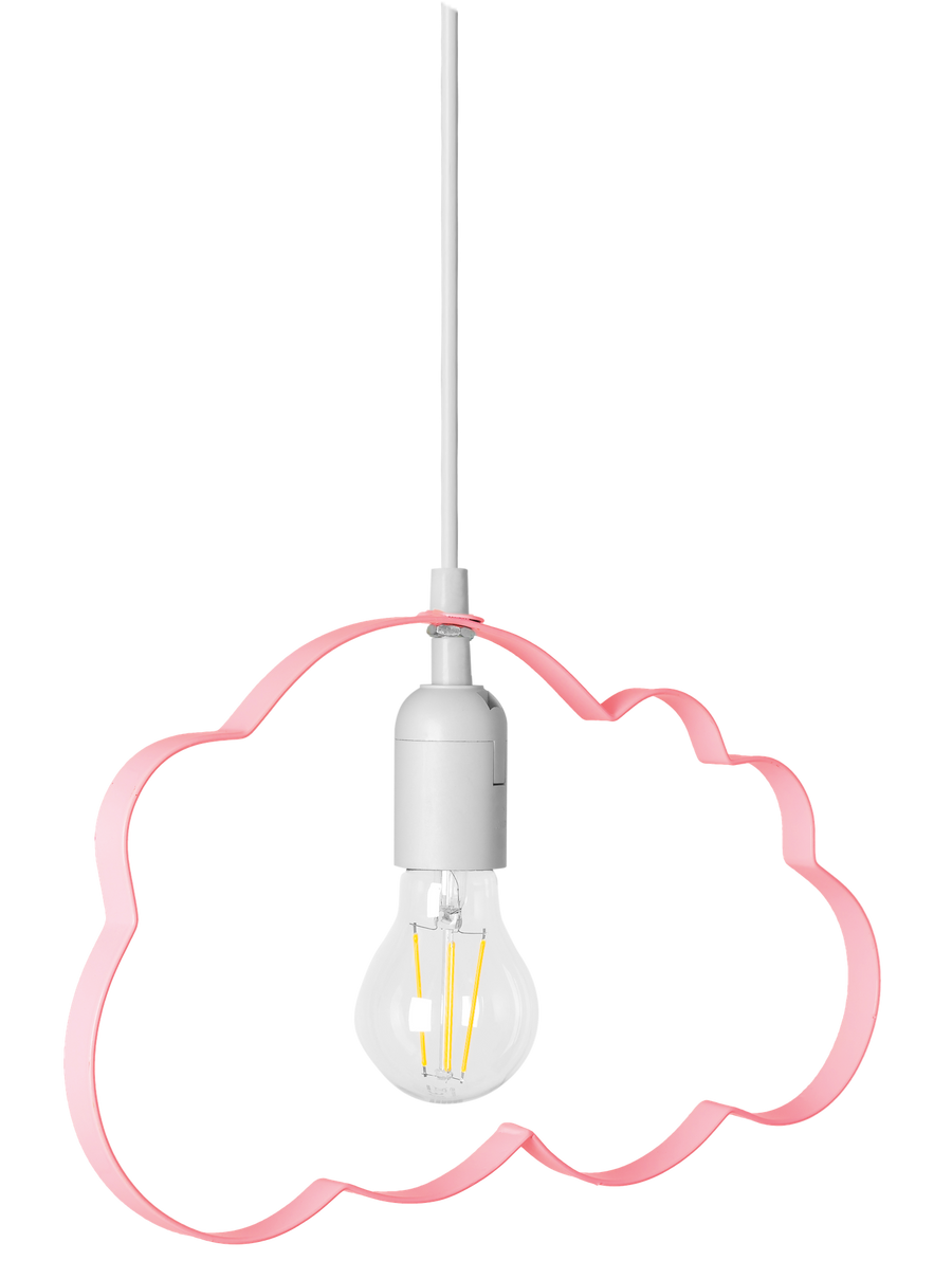 LAMPA WISZĄCA CHMURKA JASNORÓŻOWA