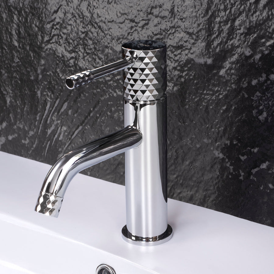 Bateria umywalkowa Rea Lungo Diamond Chrom Niska  4