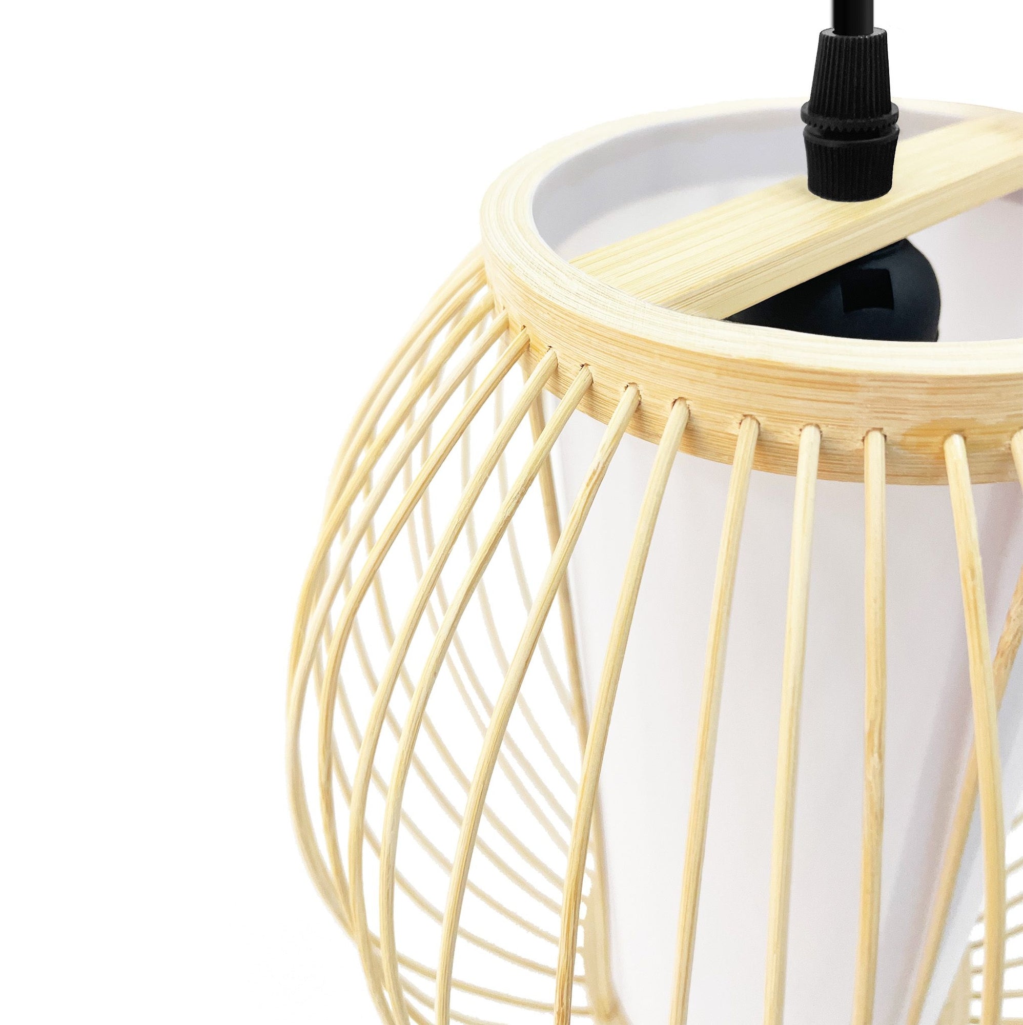 Lampa Wisząca Bambusowa APP1634-1CP  9