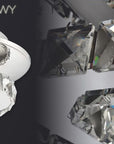 Lampa Sufitowa Kryształowa Plafon Glamour 8W APP407-C APP408-C