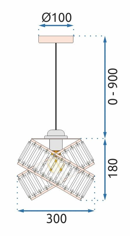 Lampa kryształowa APP1105-1CP  10