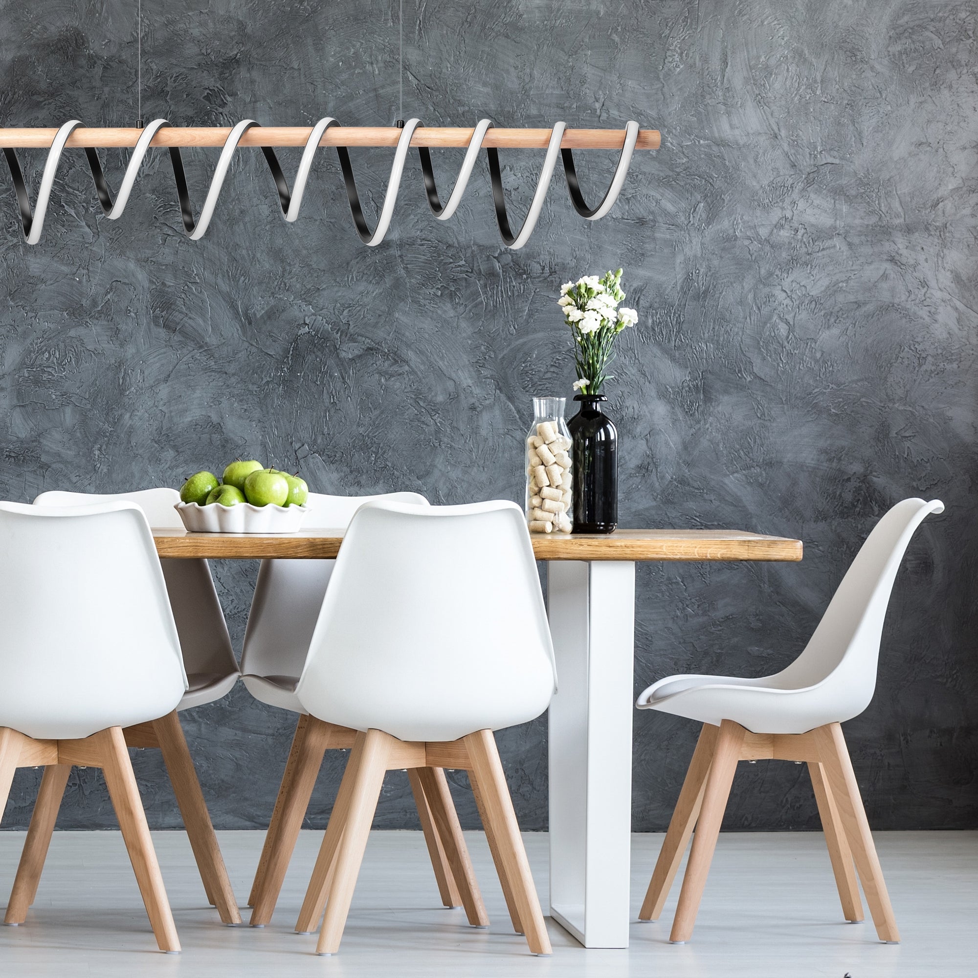 LAMPA SUFITOWA WISZĄCA LED APP1288-CP  2