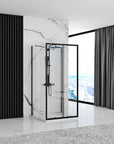 Kabina Prysznicowa Przyścienna Rapid Slide Black 120x90