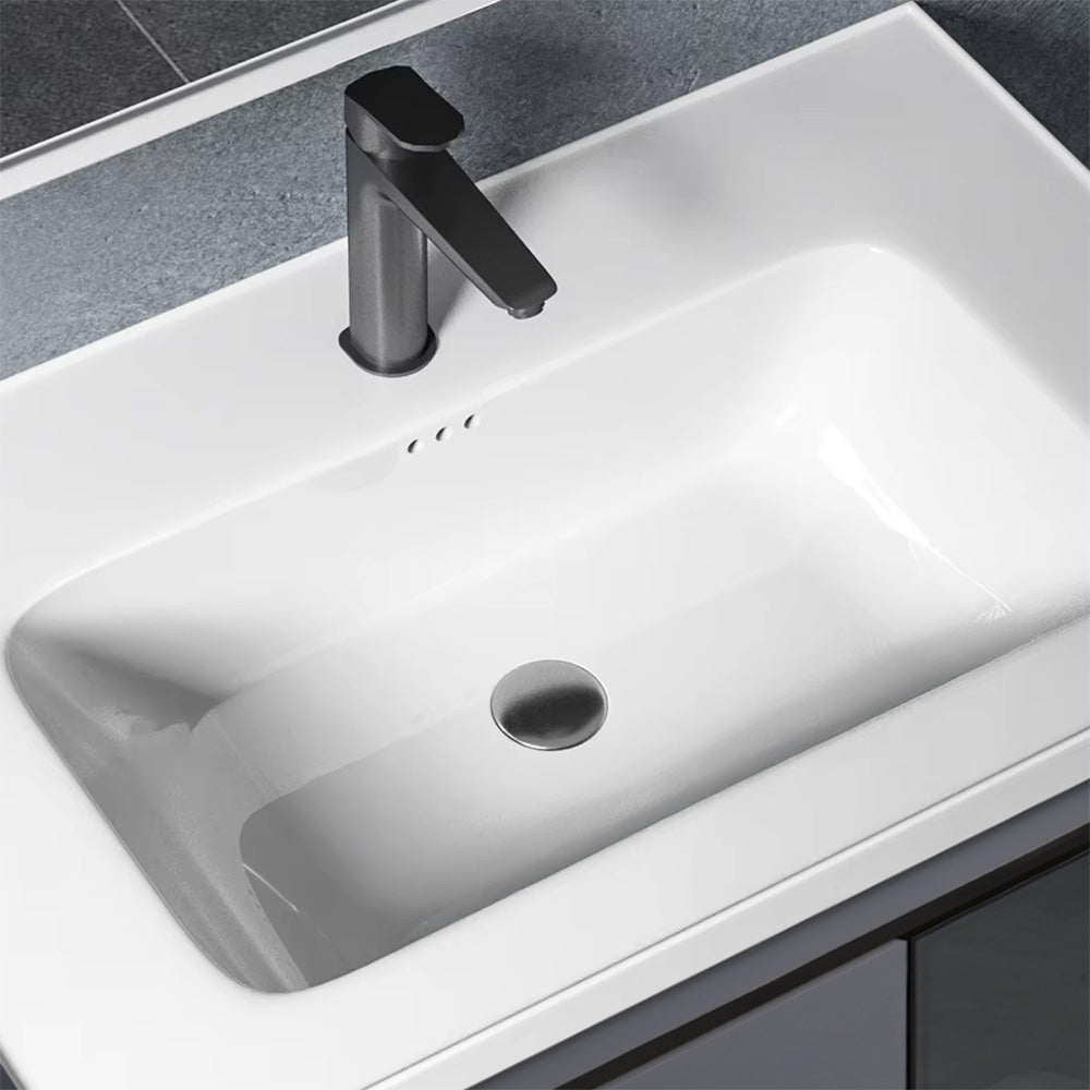 Zestaw Mebli Łazienkowych Z Umywalką Paris 60cm Szary  3
