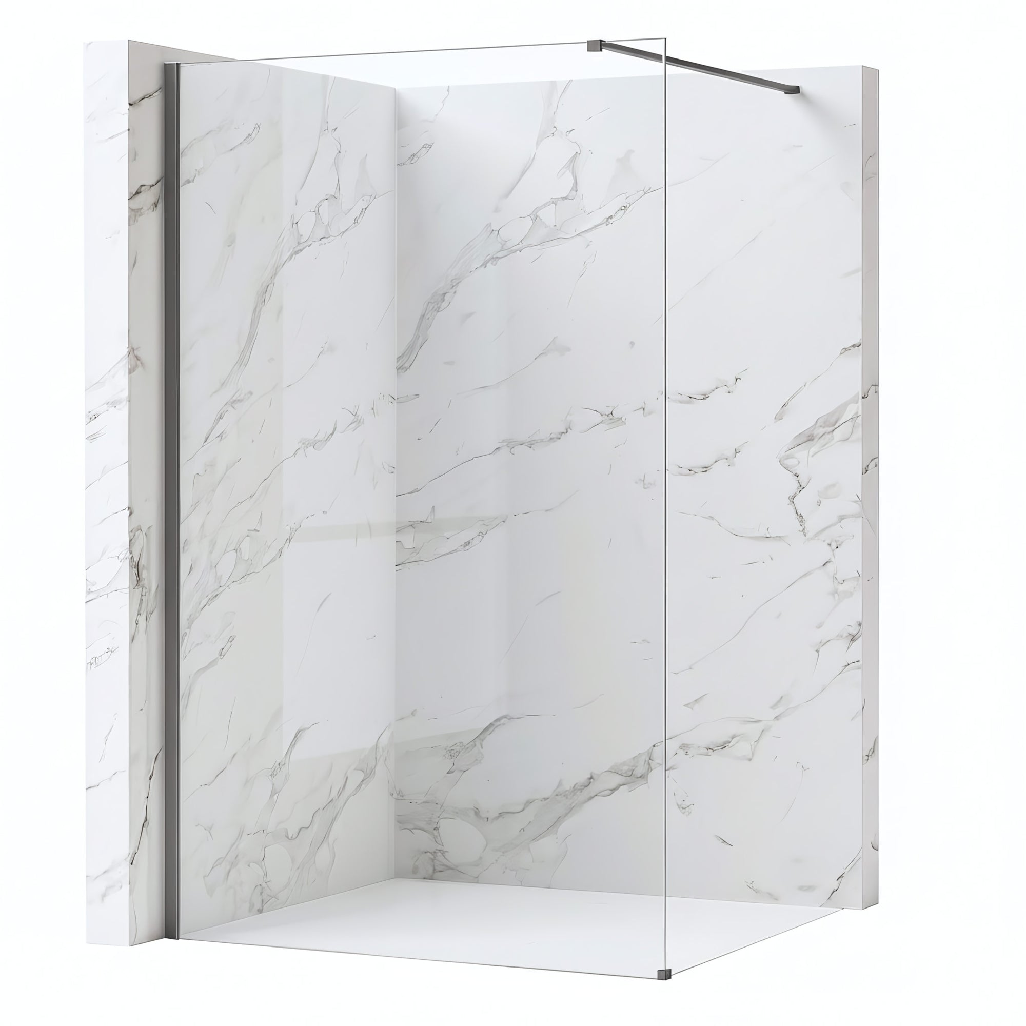 Kabina prysznicowa Walk-In Rea Flexi Transparent / Tytan 90  10