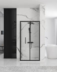 Kabina Prysznicowa Narożna Rapid Fold Black 100x80