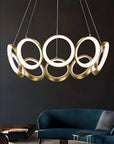 Lampa Wisząca Led App1800-cp Złota Szczotkowana  4