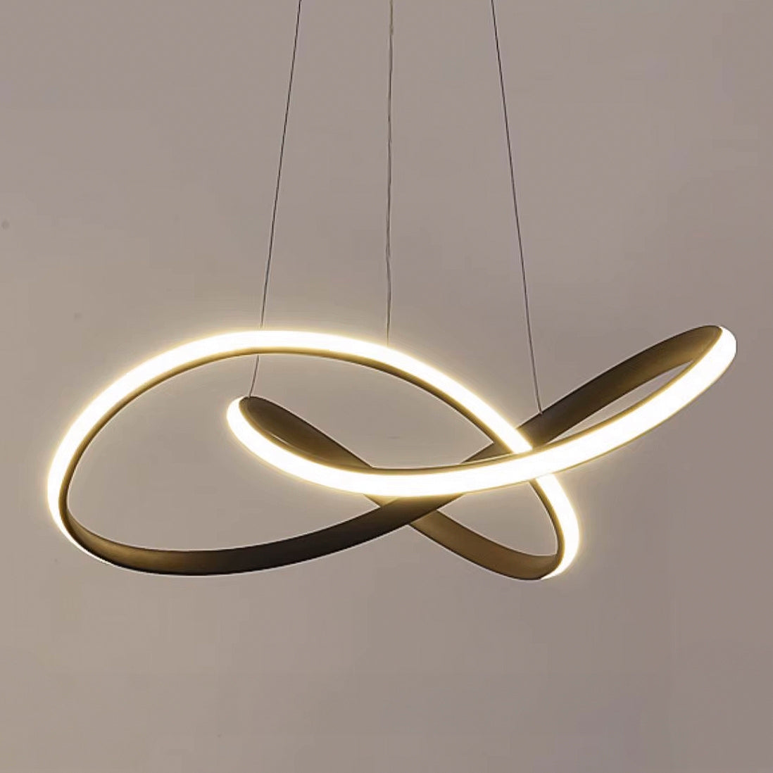 Lampa Sufitowa Wisząca Led G006-cp Czarna + Pilot  5