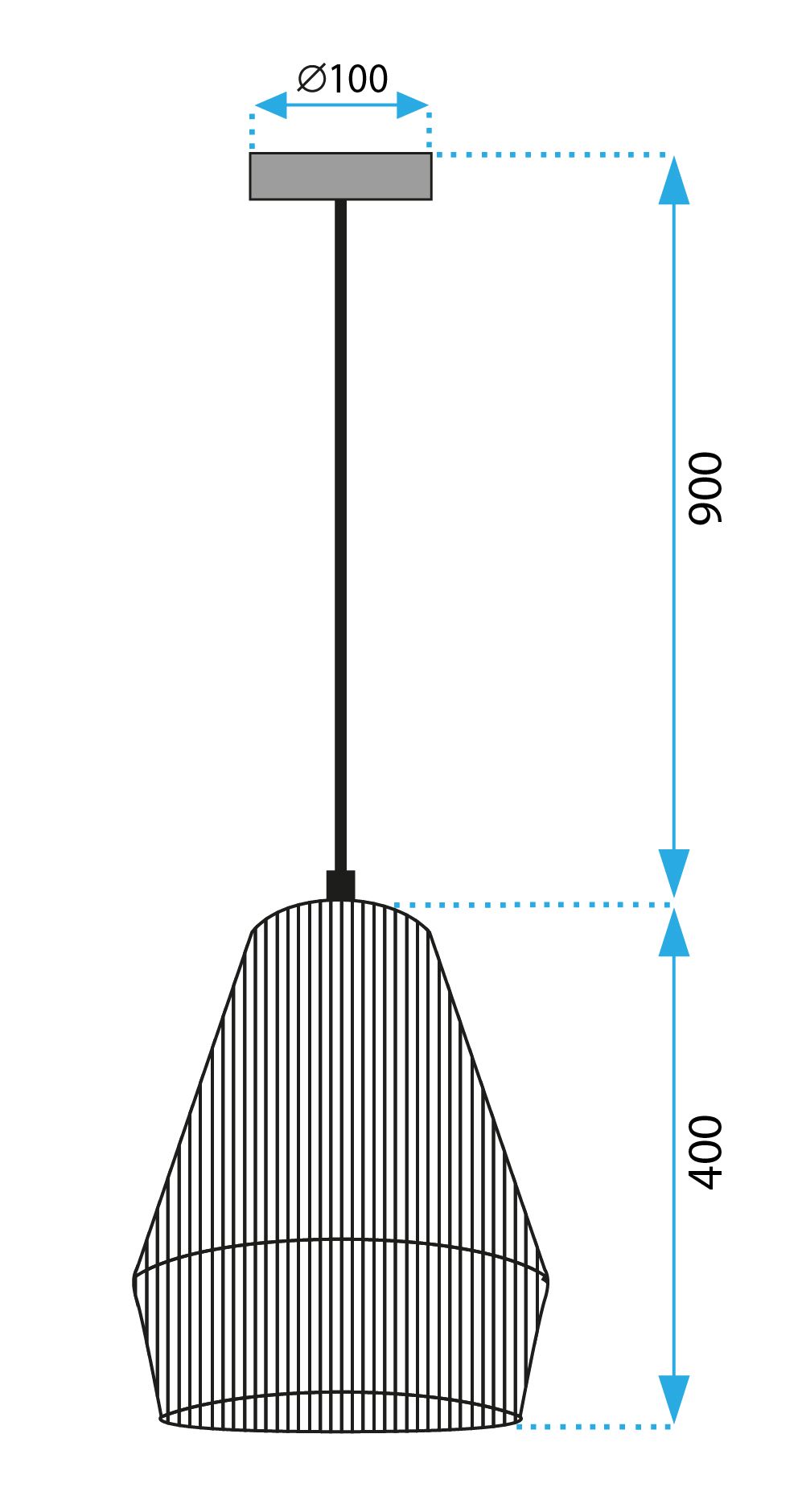 Lampa Wisząca Boho APP1310-CP
