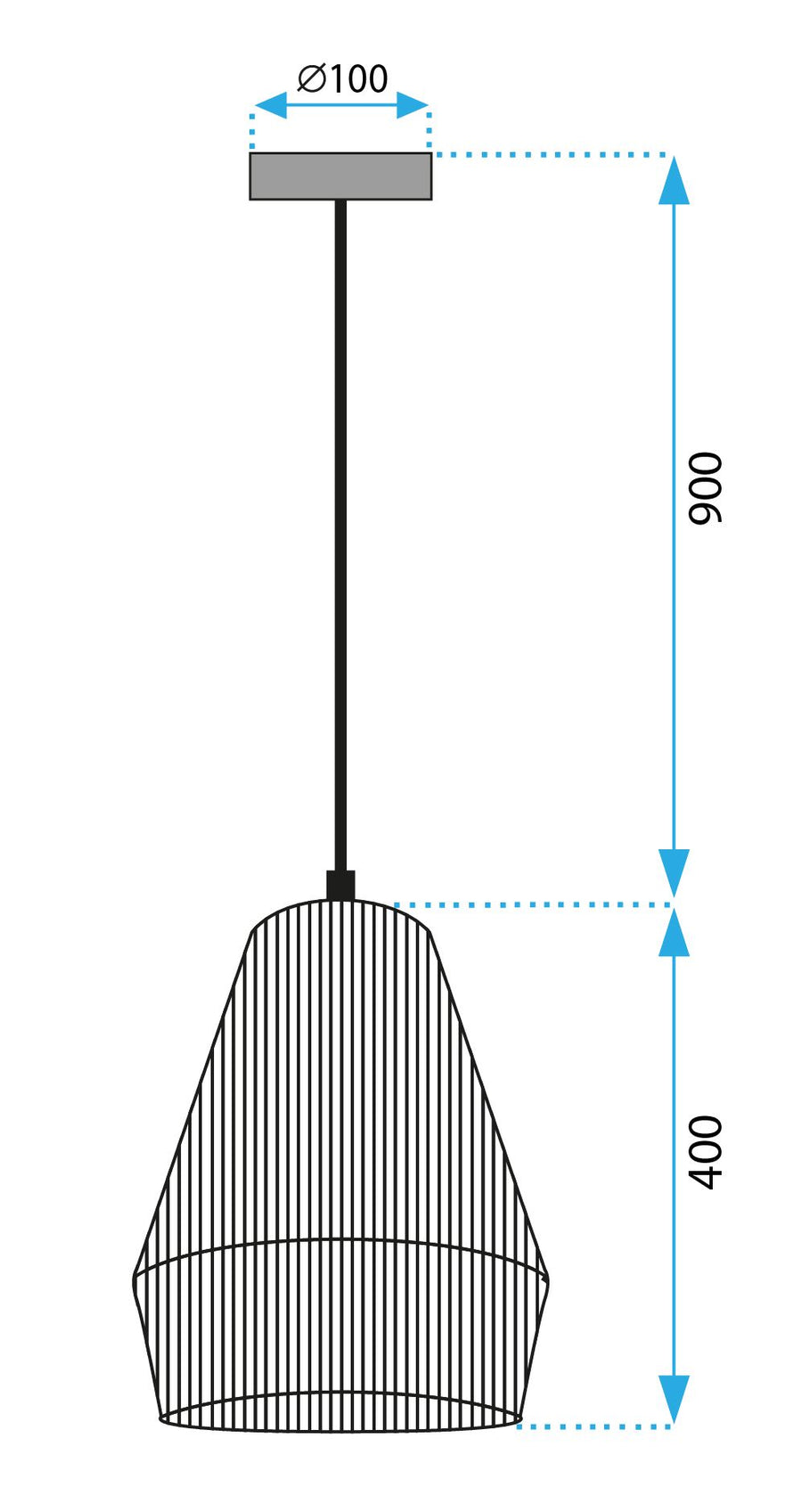Lampa Wisząca Boho APP1310-CP