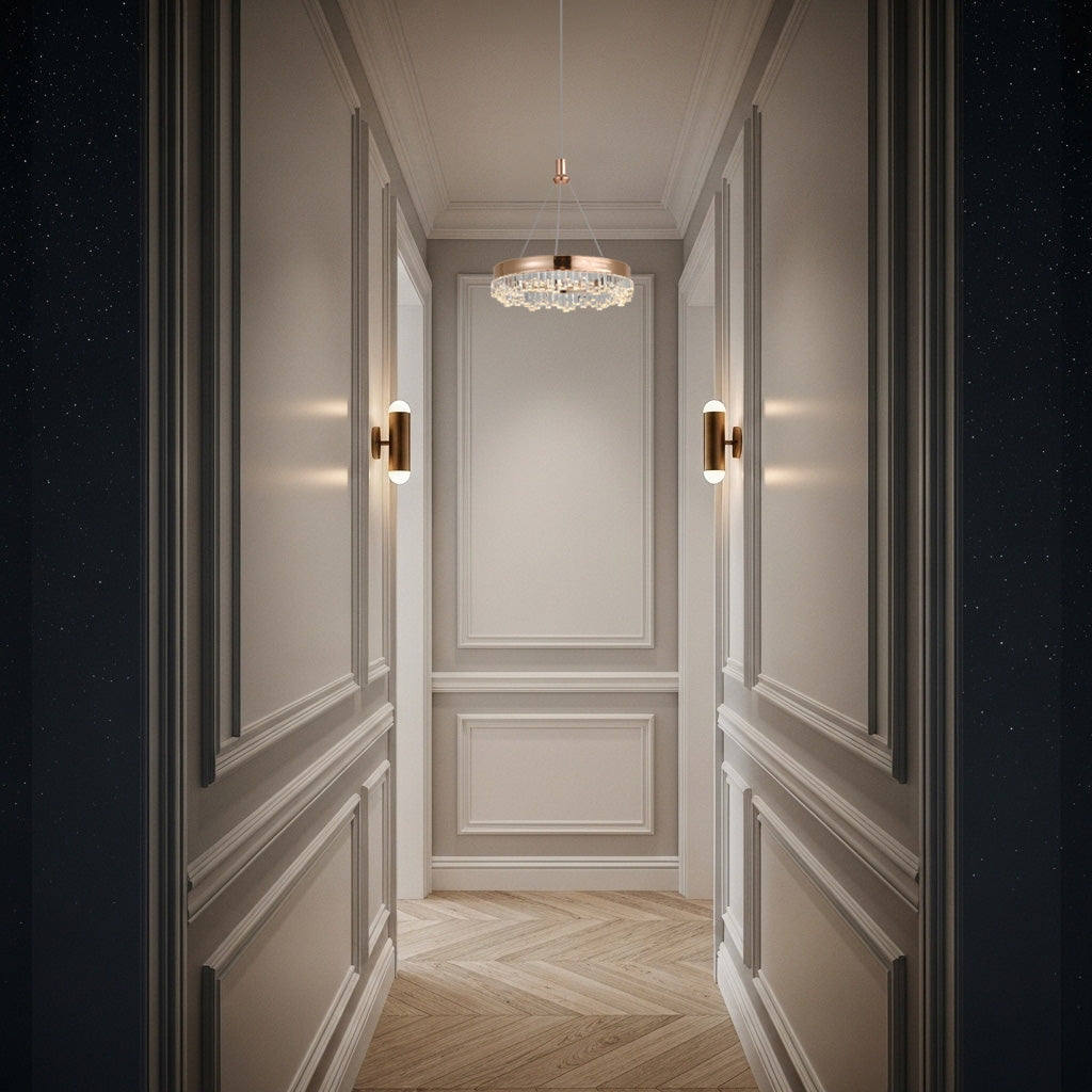 Lampa Wisząca Led Lhj097-cp Jasne Różowe Złoto  6