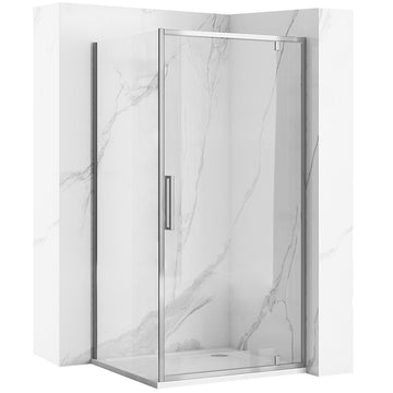 Kabina Prysznicowa Narożna REA Rapid Swing Chrom 100x80