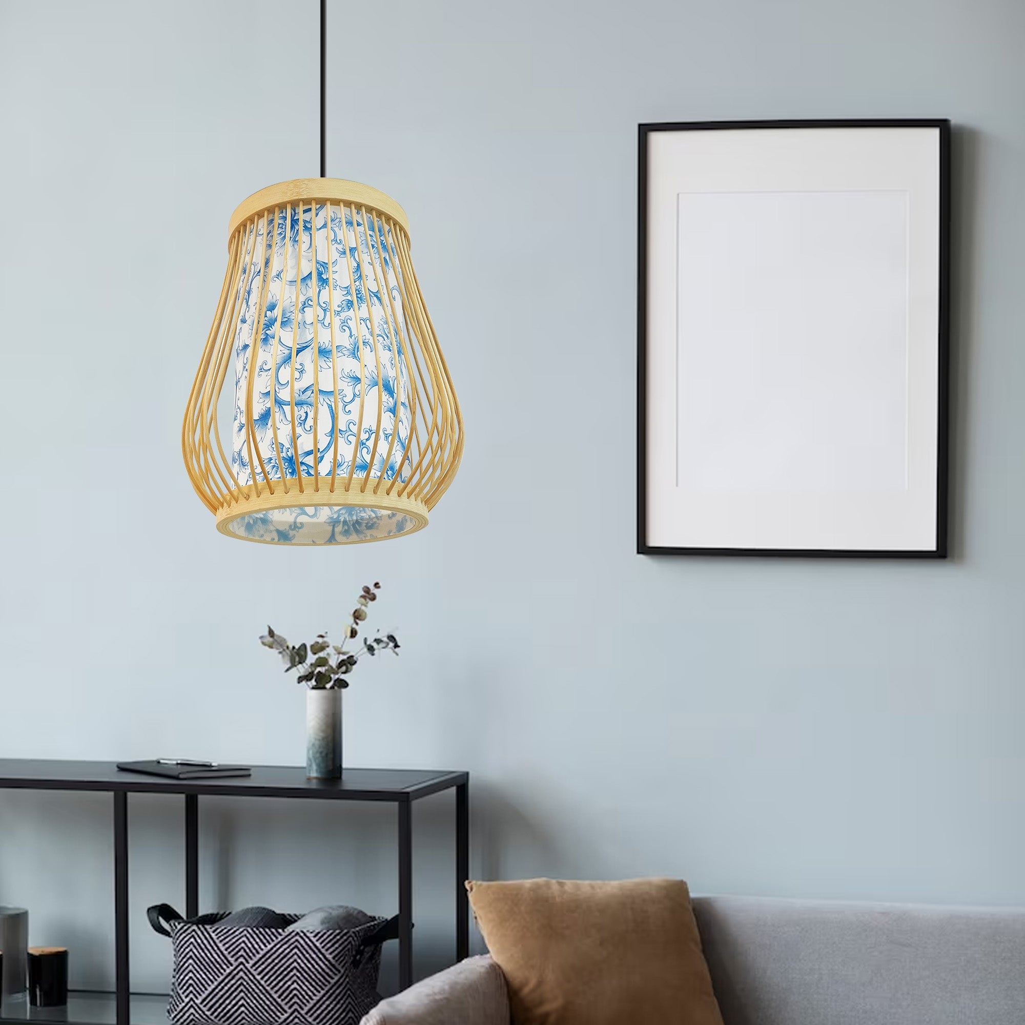 Lampa Wisząca Bambusowa APP1635-1CP  5