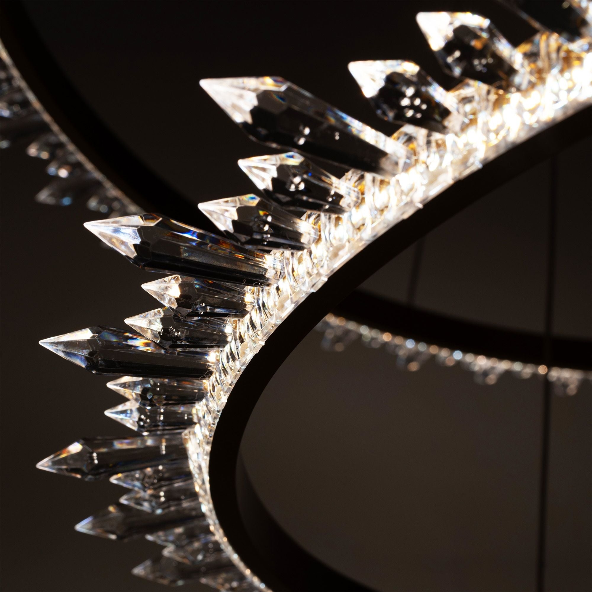 Kryształowa Lampa Sufitowa Led APP1609-3C Złota  7