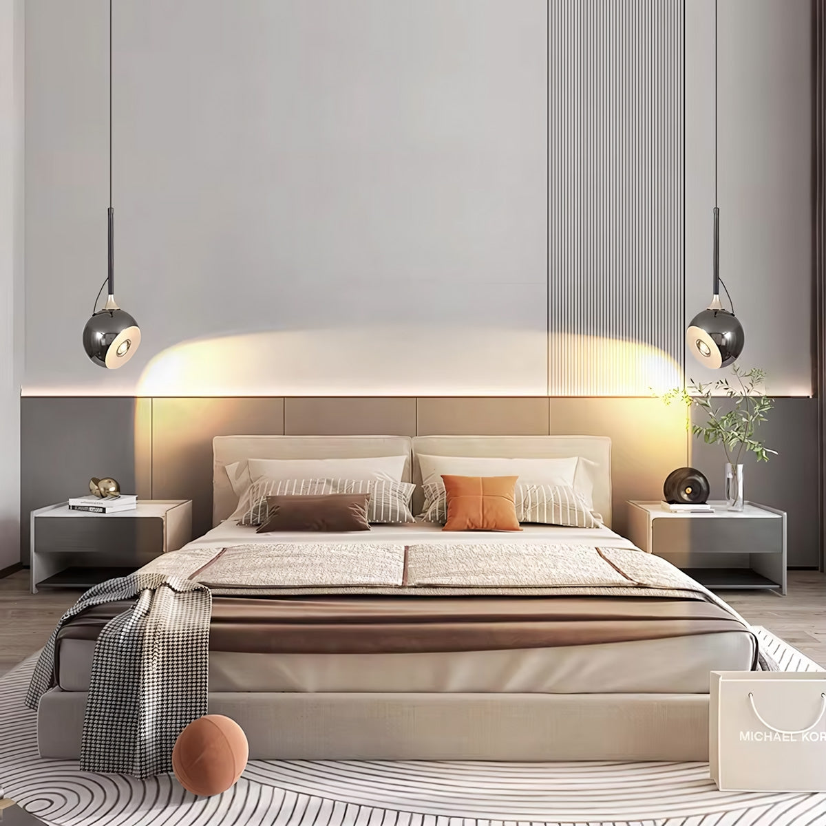 Lampa Sufitowa Wisząca Led G087-1cp Czarna Metaliczna  7