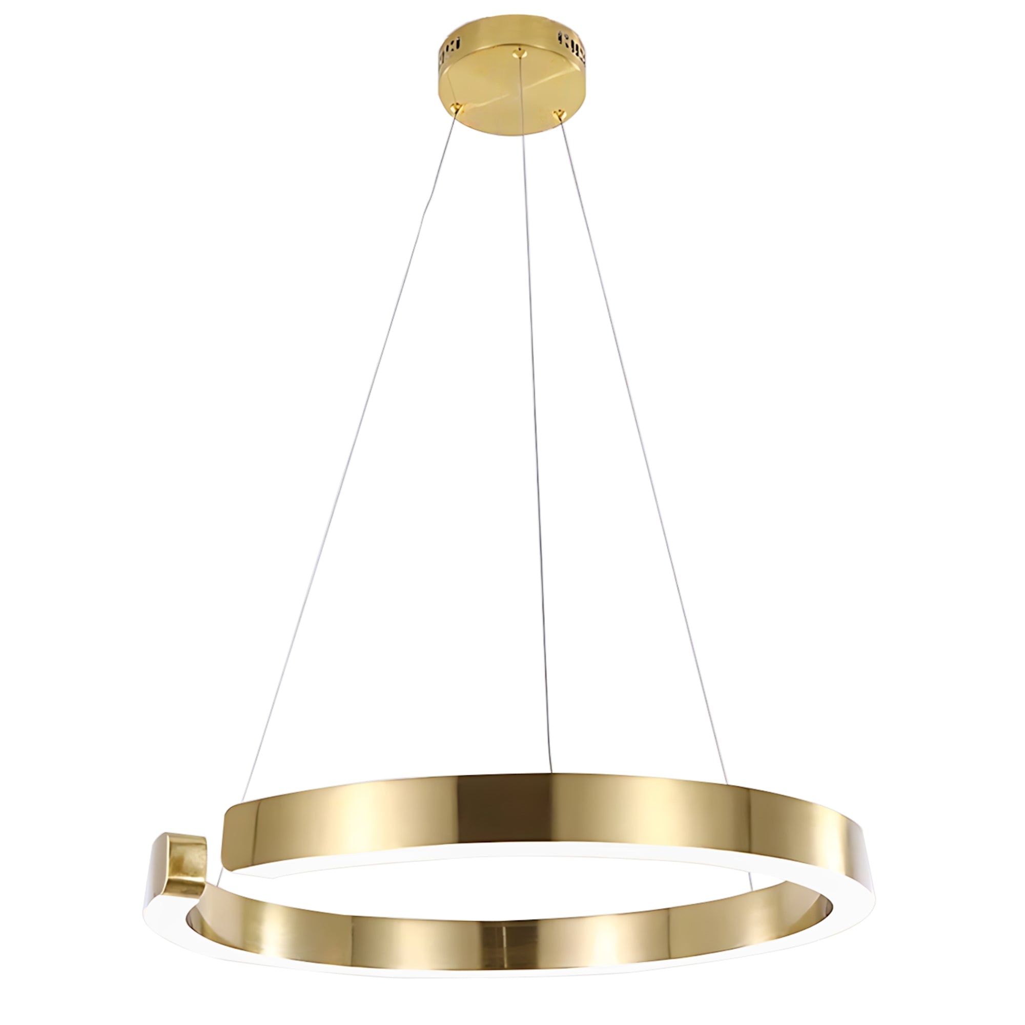 Lampa Wisząca Led Lhj053-cp1 C Złota Szczotkowana 60cm  1