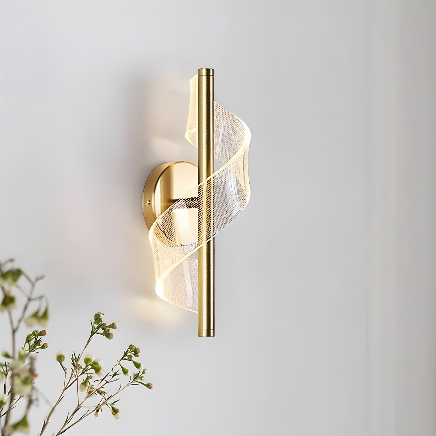 Kinkiet Led G032-w Złoty  8