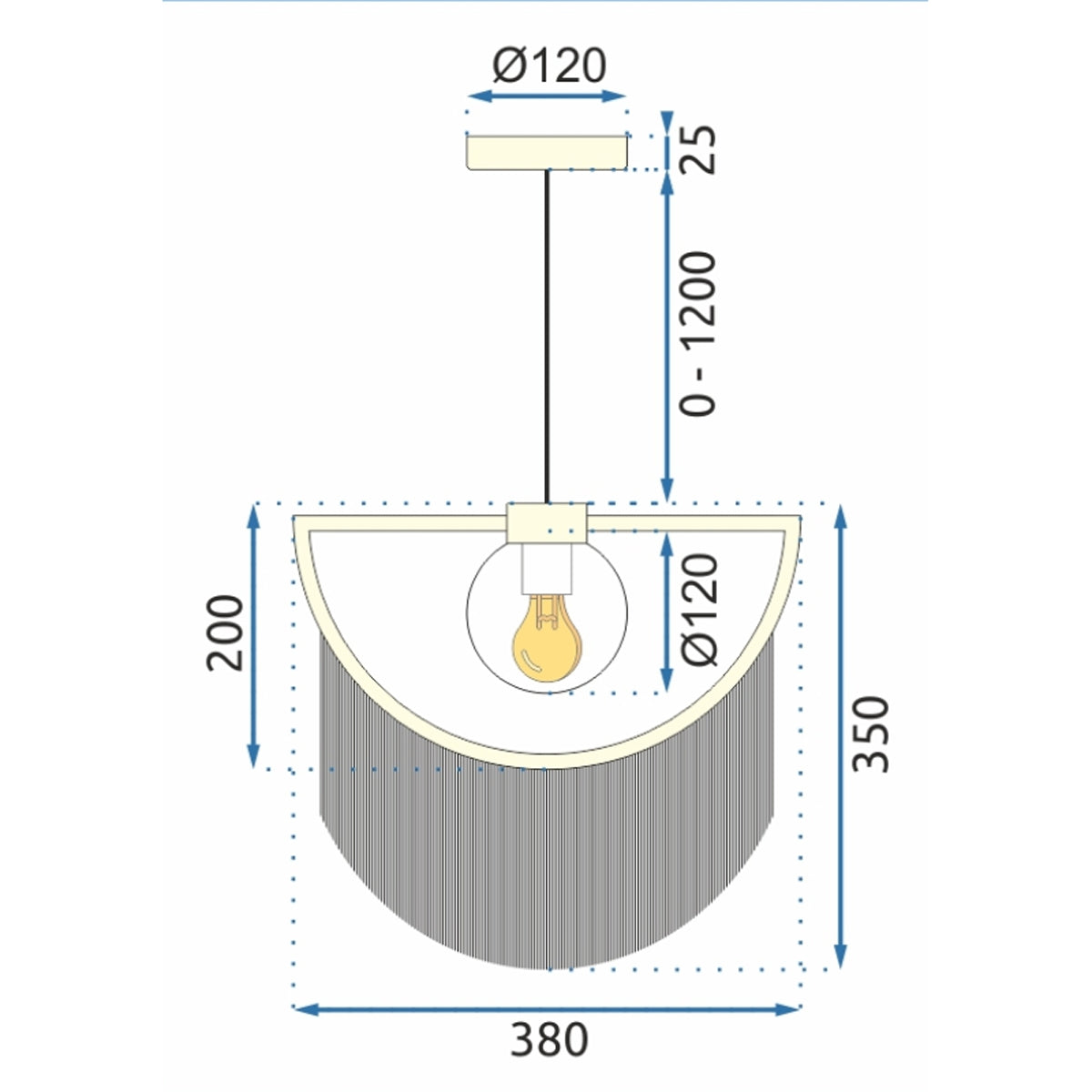 LAMPA SUFITOWA WISZĄCA APP968 Złota  8