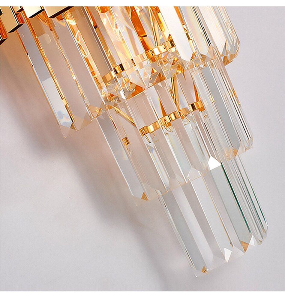 Lampa kryształowa kinkiet 312357 Złota