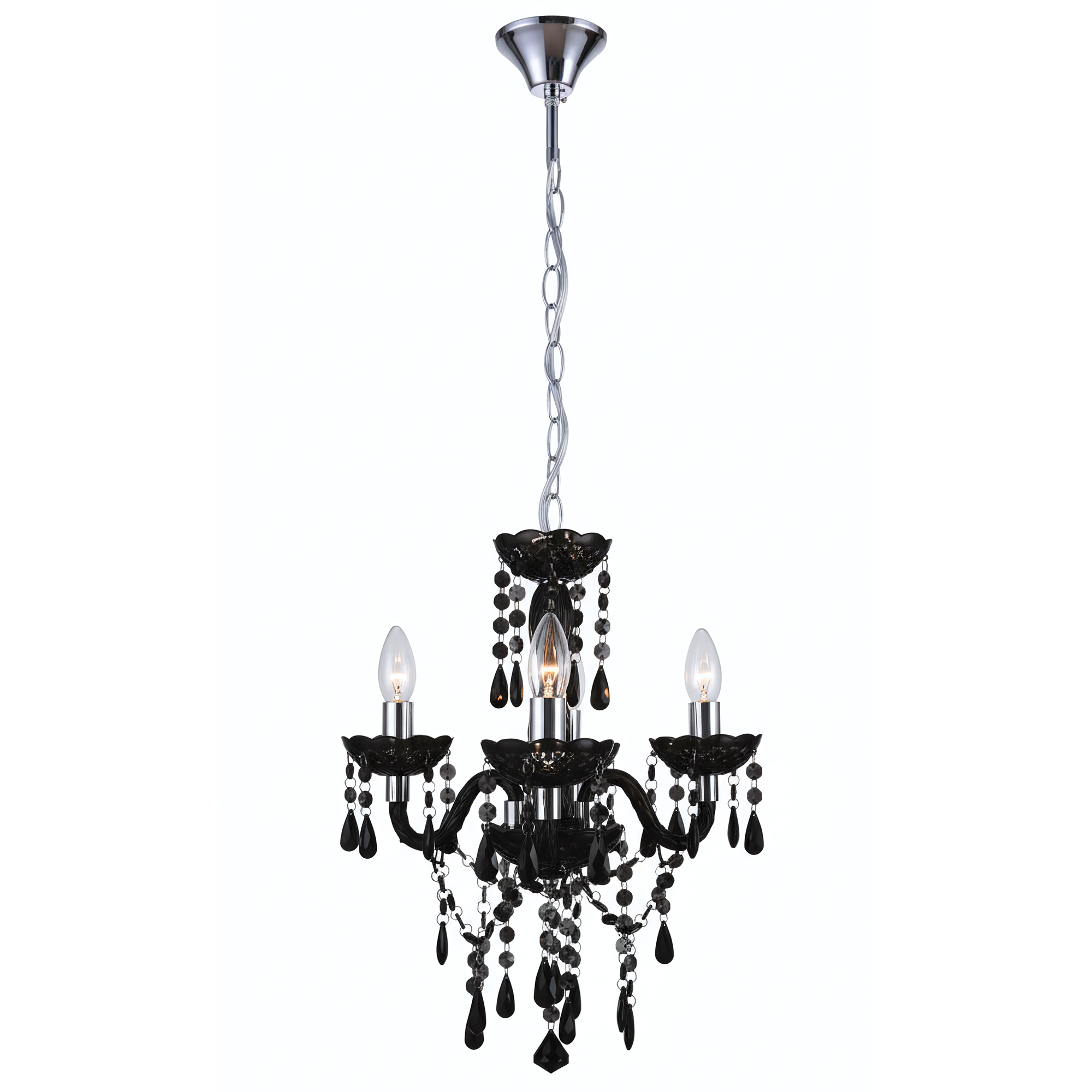 Lampa Sufitowa Wisząca Ebt005-3cp Czarna  1