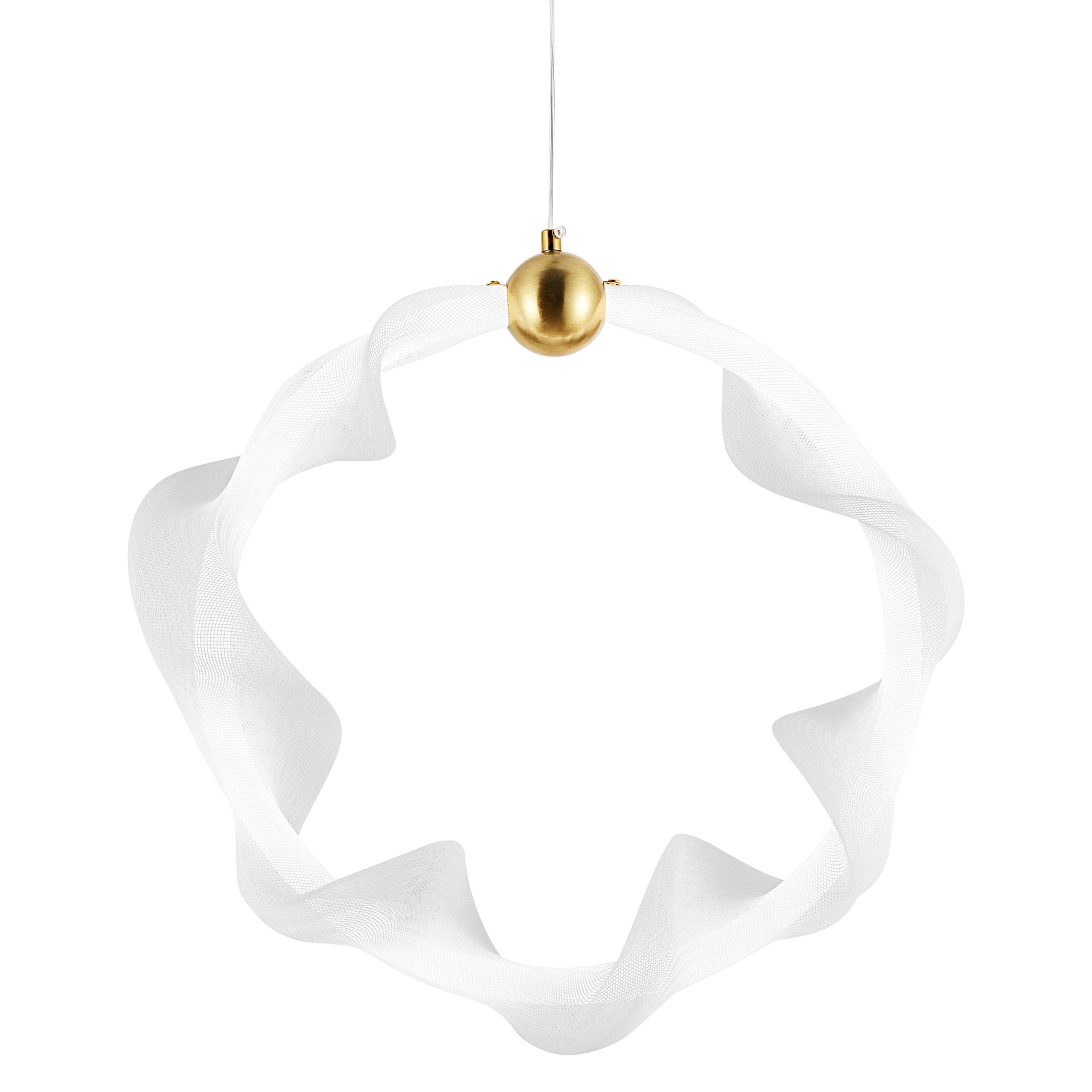 Lampa Wisząca Led G014-1cp Biały/złoty  4