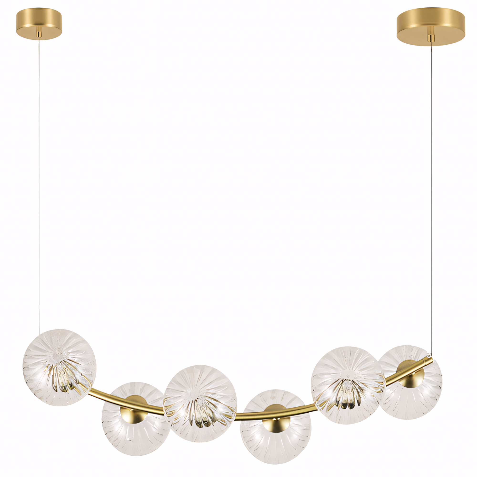Lampa Sufitowa Wisząca G133-6cp Złota  1
