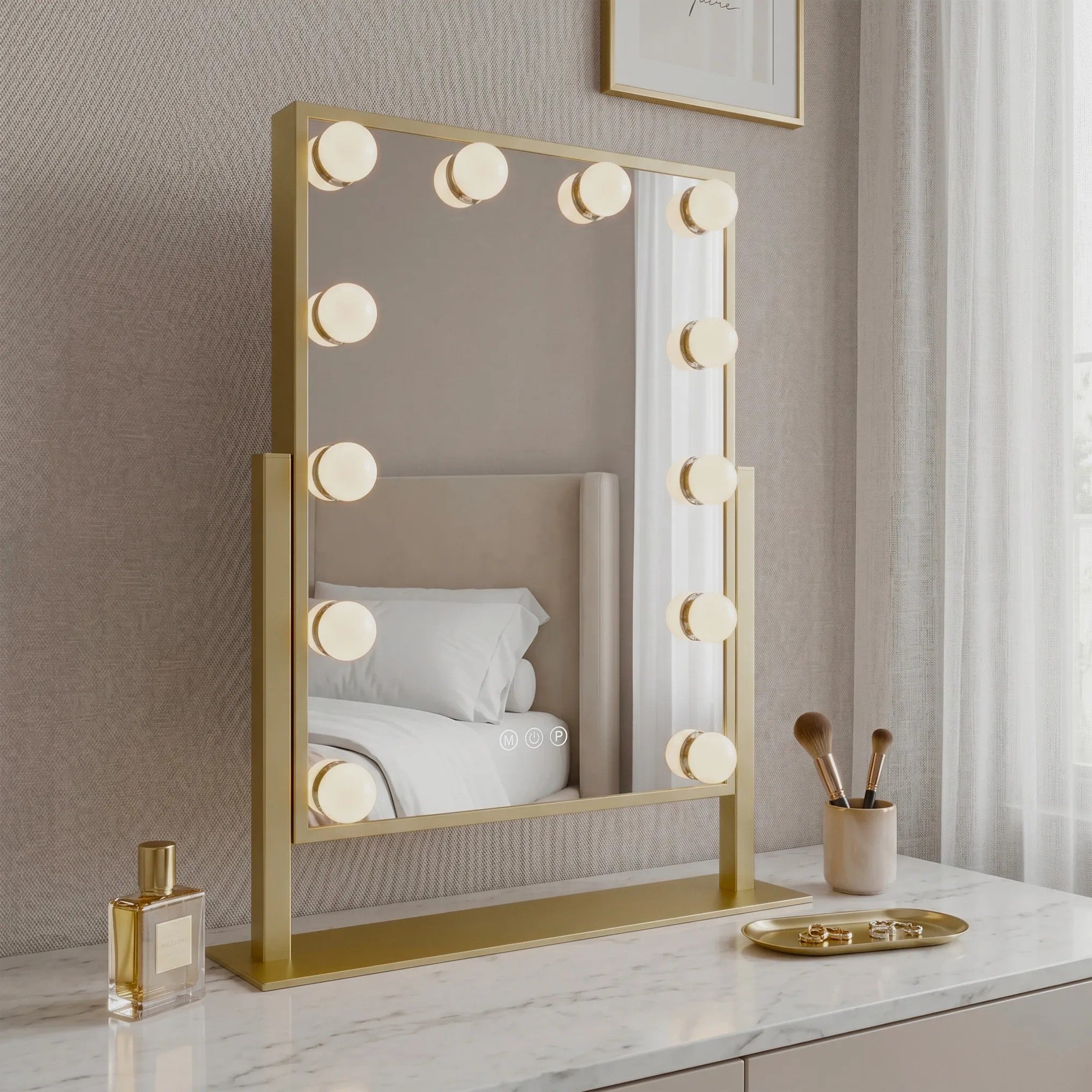 Lustro LED Style L.Gold 30x40  5