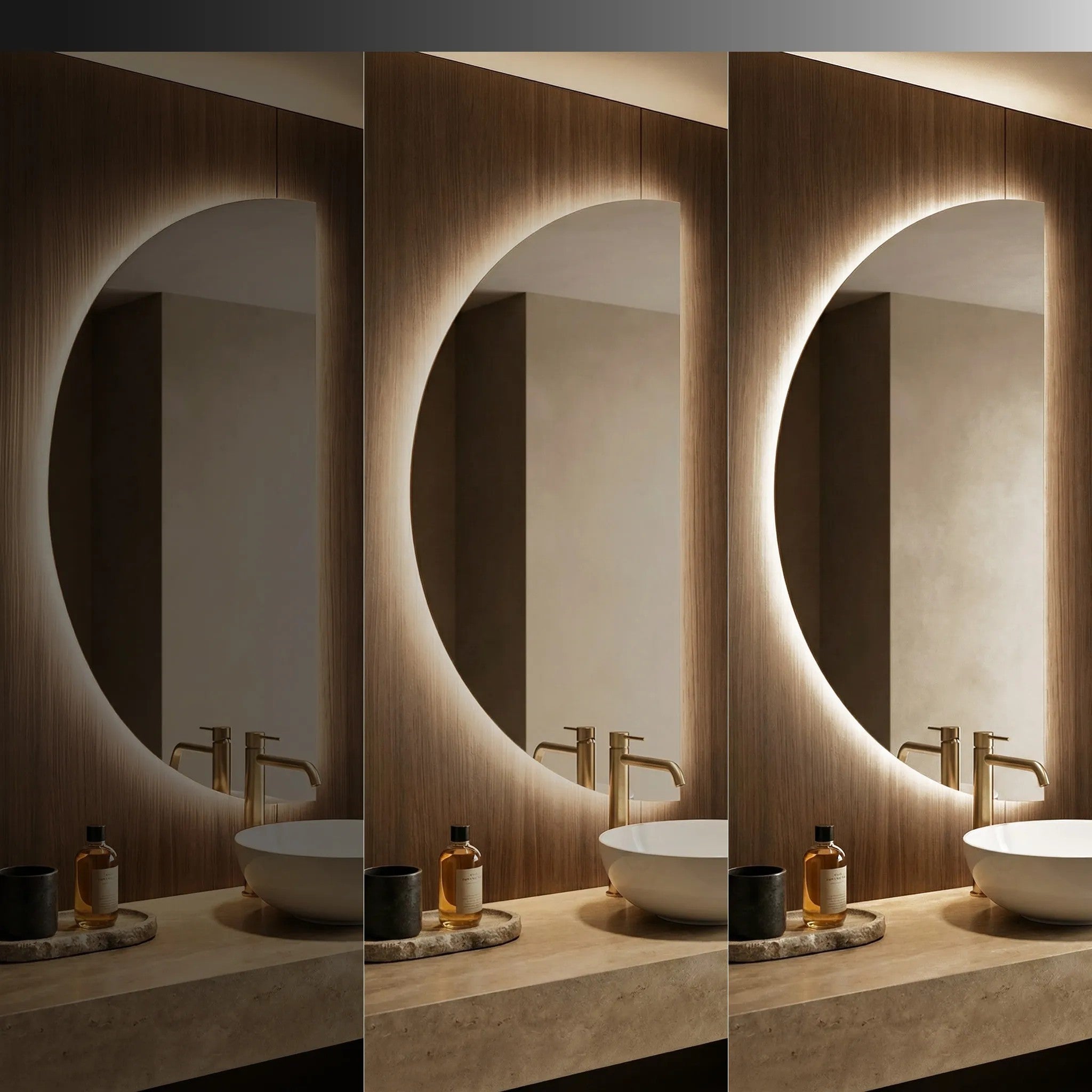 Lustro ścienne LED 120x60cm MOON  5