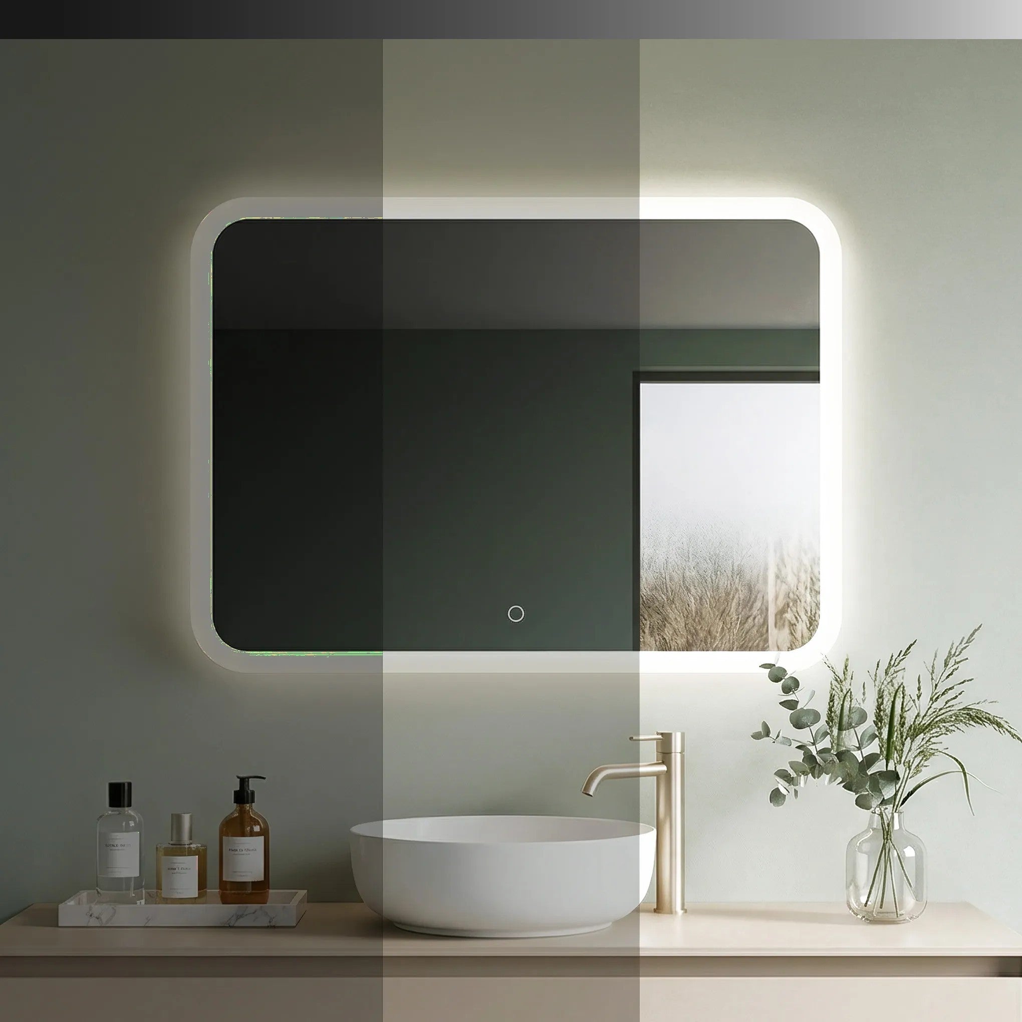 Lustro ścienne LED 80x60cm TOP-3  5