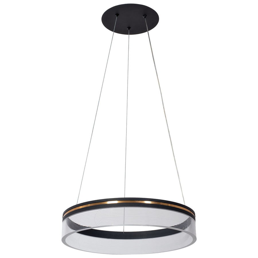 Lampa Wisząca LED APP1191-CP 40cm Czarna