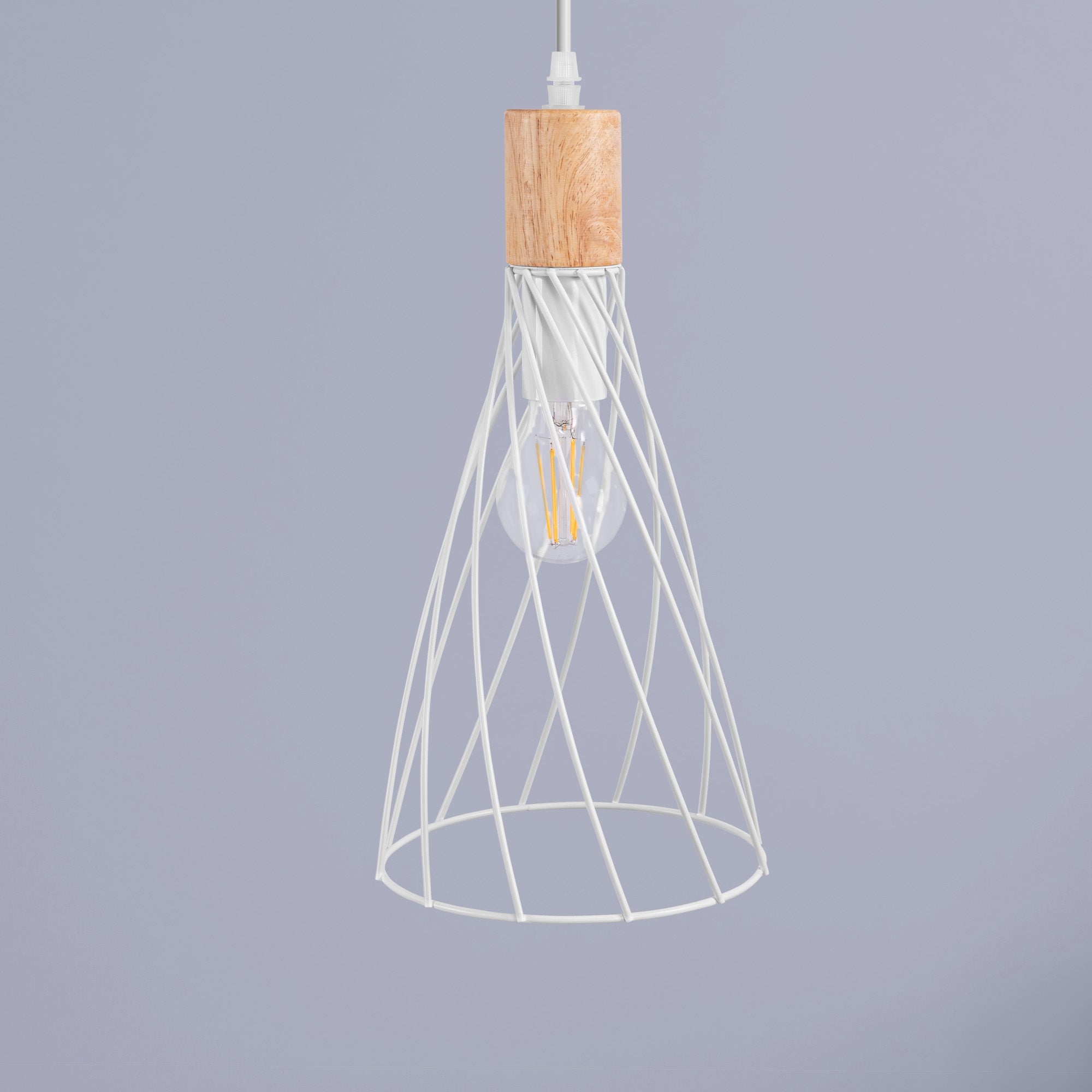 LAMPA SUFITOWA WISZĄCA APP1269-1CP Biała  6