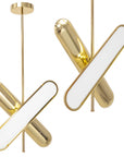 Lampa Sufitowa Wisząca LED APP832-CP Złota  1