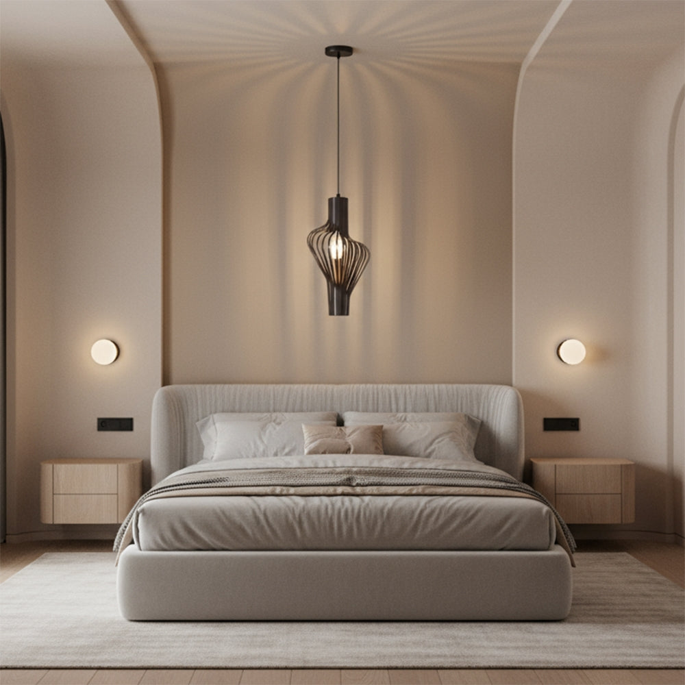 LAMPA SUFITOWA GEOMETRYCZNA APP484-1CP CZARNA  3