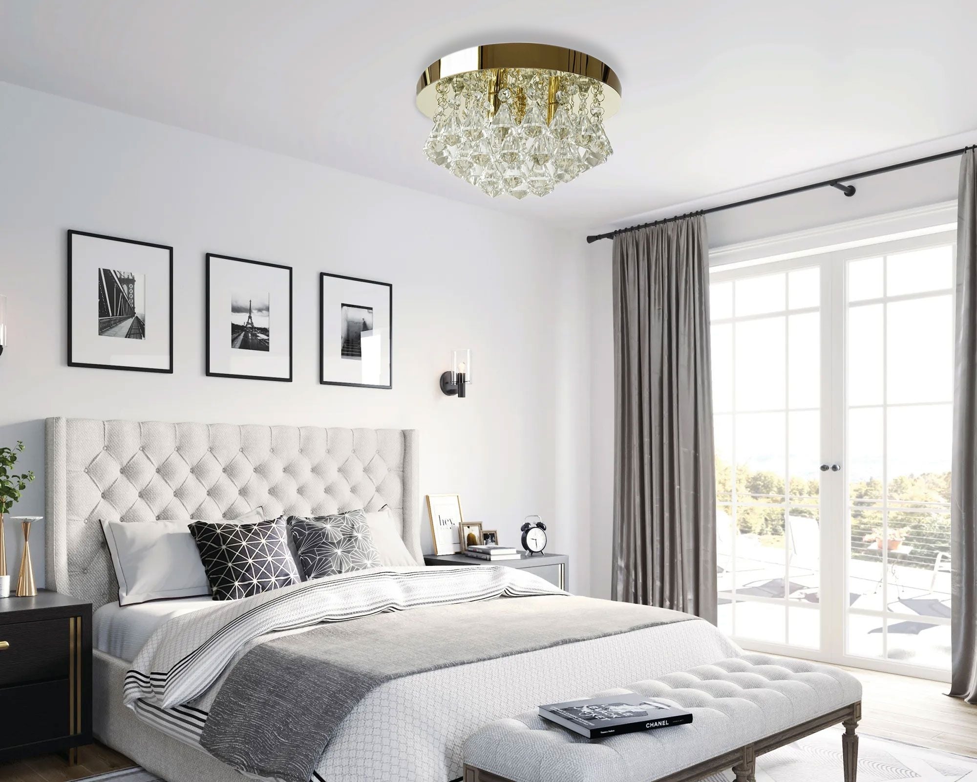 Lampa Kryształowa Plafon APP1655-3CP  7