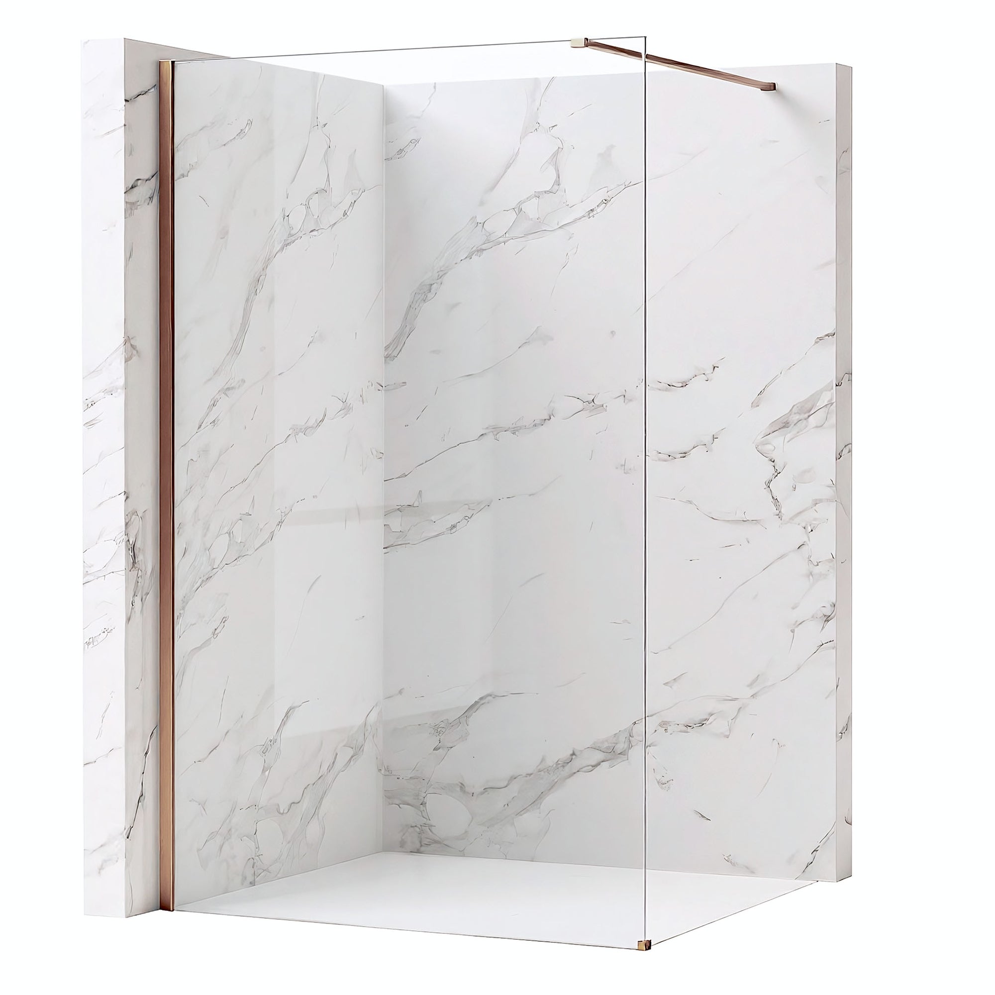Kabina prysznicowa Walk-In Rea Flexi Transparent / Brush Copper 70  11