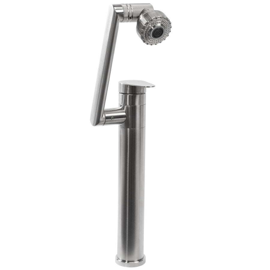 Bateria Umywalkowa REA PACO Wysoka Nikiel Szczotkowany INOX