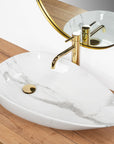 Umywalka nablatowa Rea Greta 65 Bianco Shiny