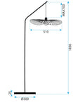Lampa Stojąca Podłogowa APP1844-1F  3