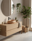 Umywalka nablatowa Rea Mika Light Terracotta  5