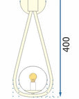 Lampa Ścienna Kinkiet Szklana Kula APP603-1W Złota