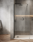 Kabina Prysznicowa Walk-in Rea Flexi Transparent / Black 90  4