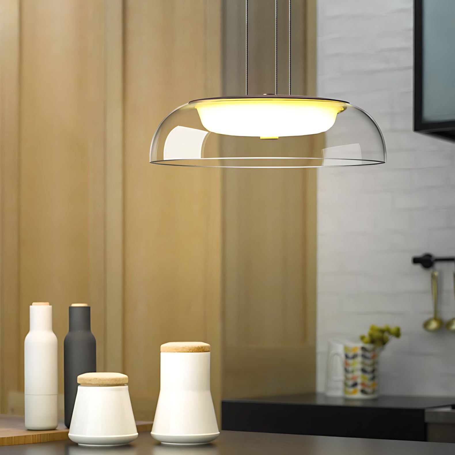 Lampa Wisząca Led APP1691-1PC Złota  5